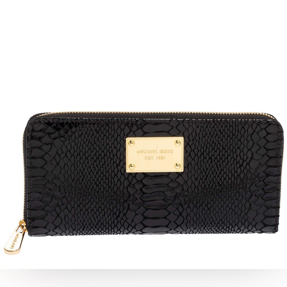 Michael Kors snakeskin jet set wallet